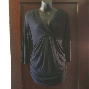 medium black maternity top shirt